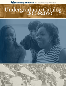 Undergraduate Catalog - University at Buffalo