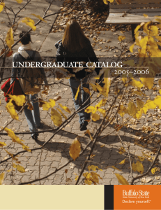 undergraduate catalog - Buffalo State College