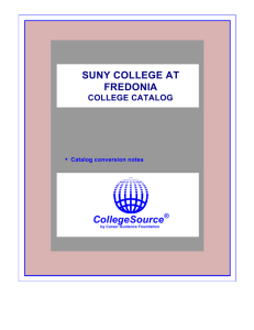 Suny College at Fredonia