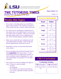 THE TUTORING TIMES THE TUTORING TIMES