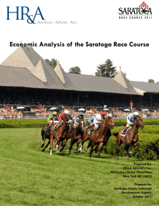 Economic Analysis of the Saratoga Race Course