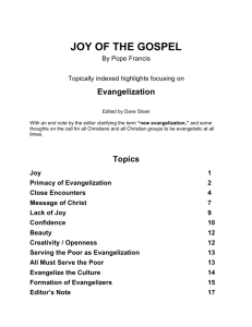 joy of the gospel - Francis in Philly