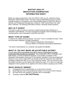 baptist health medication examination information sheet why is it