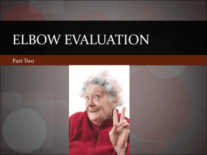 Elbow evaluation