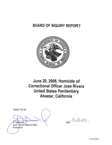 Officer Jose Rivera: After Action Report