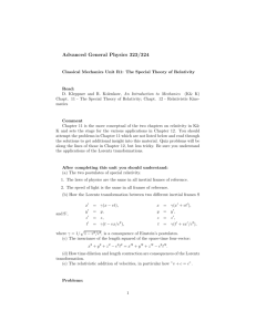 Advanced General Physics 323/324