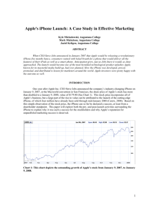 Apple's iPhone Launch: A Case Study in Effective Marketing