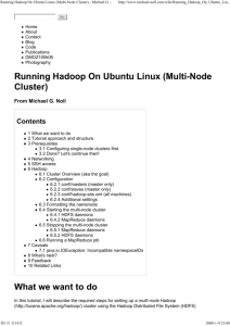 Running Hadoop On Ubuntu Linux (Multi-Node Cluster)