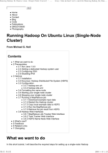 Running Hadoop On Ubuntu Linux (Single-Node