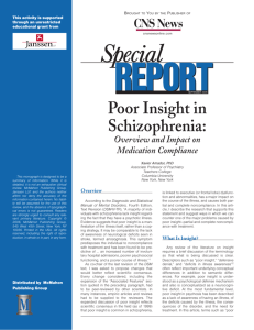 Poor Insight in Schizophrenia