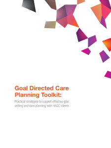 Goal Directed Care Planning Toolkit