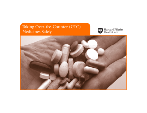 Taking Over-the-Counter (OTC) Medicines Safely
