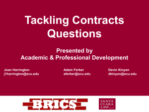 Tackling Contracts Questions