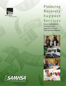 financing recovery support services: review and analysis of funding