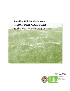 Baseline Hillside Ordinance - Los Angeles Department of City