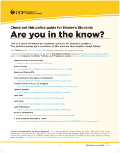 Are you in the know? - UCF Political Science