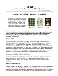 BASIC FACTS ABOUT DRUGS: PCP and LSD