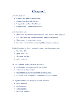 Computer Word Scramble Answers