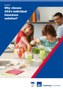 Why choose AXA's individual insurance solution?