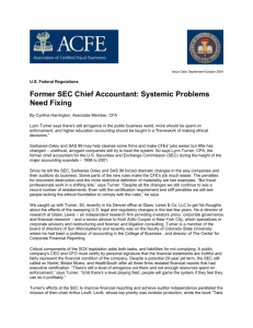 Former SEC Chief Accountant: Systemic Problems Need Fixing