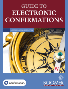 Guide to Electronic Confirmations