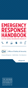 GW Emergency Response Handbook - Campus Advisories