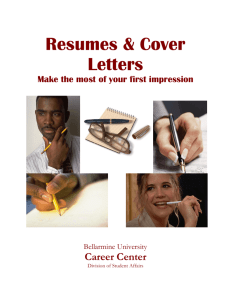 Resumes & Cover Letters