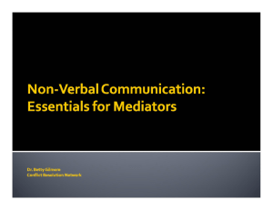 Slides from the presentation - Conflict Resolution Network