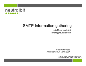 SMTP Information gathering