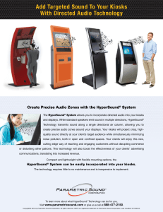 Add Targeted Sound To Your Kiosks With Directed Audio Technology