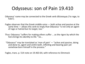 Odysseus: son of Pain 19.410