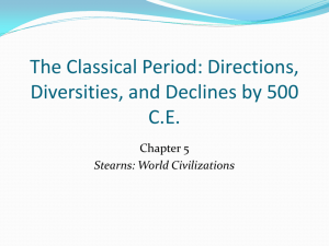 Chapter 5 – The Classical Period: Directions, Diversities
