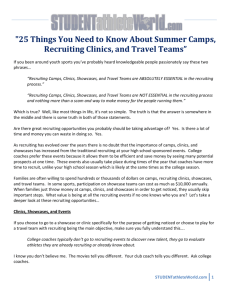 "25 Things You Need to Know About Summer Camps, Recruiting