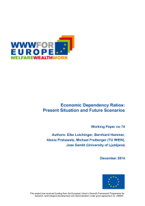 Economic Dependency Ratios: Present Situation