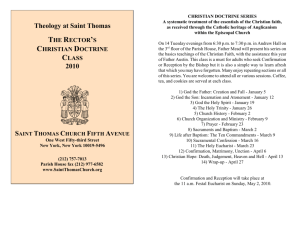 Theology at Saint Thomas 2010