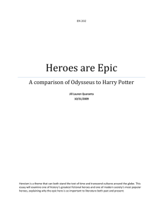 Heroes Are Epic: A comparison of Odysseus to Harry Potter