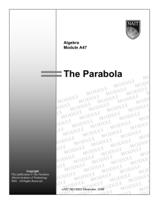 Module - The Parabola