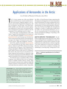 Applications of Aerosondes in the Arctic