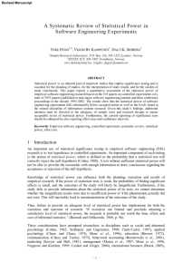 A Systematic Review of Statistical Power in Software Engineering