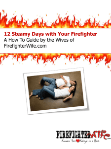 12 Steamy Days with Your Firefighter A How To
