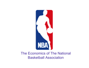 The Economics of The National Basketball Association