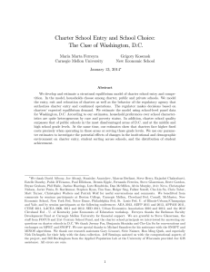 Charter School Entry and School Choice