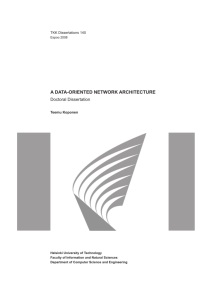 A Data-Oriented Network Architecture