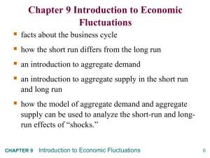 Chapter 9 Introduction to Economic Fluctuations