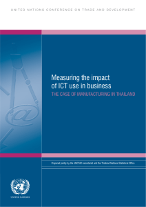 Measuring the impact of ICT use in business