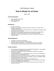 How to Study For an Exam - Land Surveyors' Association of
