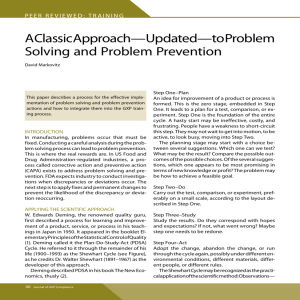 a Classic approach—Updated—to Problem Solving