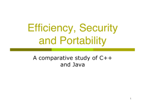 C++ and Java