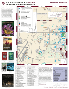 THE AGGIE MAP 2013 of Texas A&M University
