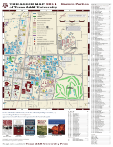 THE AGGIE MAP 2011 of Texas A&M University